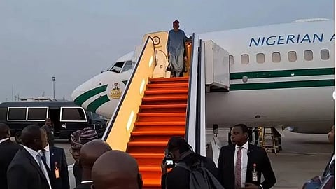 President Tinubu returns from Saudi Arabia (X)