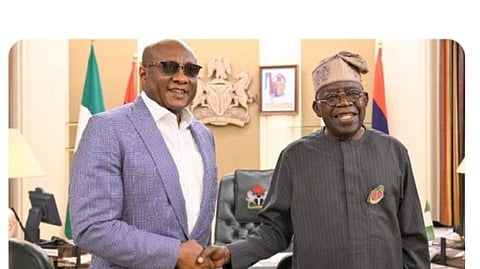 Dr. Allen Ifechukwu Onyema with President Tinubu 