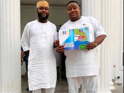 Seyi Tinubu with Pascal Okechukwu.