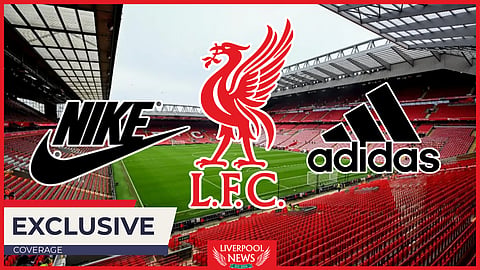 Liverpool are set to switch kit manufacturers