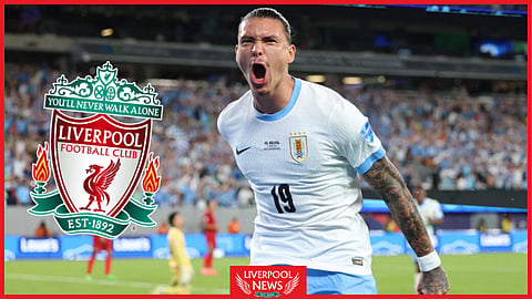 Liverpool striker Darwin Nunez has been in Copa America action with Uruguay
