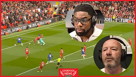 Alan Shearer and Micah Richards agree on penalty verdict in Liverpool v Chelsea [Credit: Sky Sports, The Rest is Football]