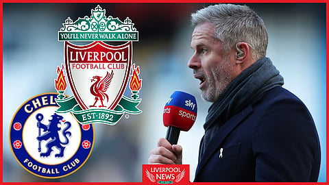 Jamie Carragher has predicted the result of Liverpool v Chelsea