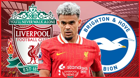 Luis Diaz is expected to miss out for Liverpool v Brighton [Credit: Imago]