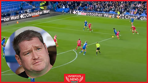 Matt Beard blamed the officials for Liverpool Women's loss v Everton [Credit: Barclay Women's Super League on YouTube]