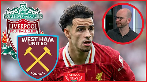 Liverpool ace Curtis Jones shone against West Ham (Credit: Imago/SkySports)