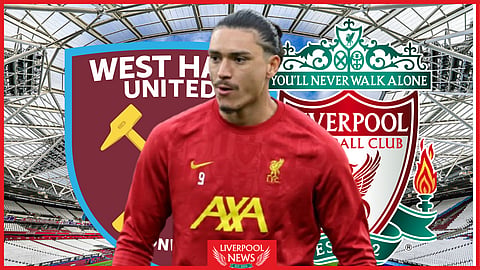 Darwin Nunez might be dropped when Liverpool face West Ham (Credit: Imago)