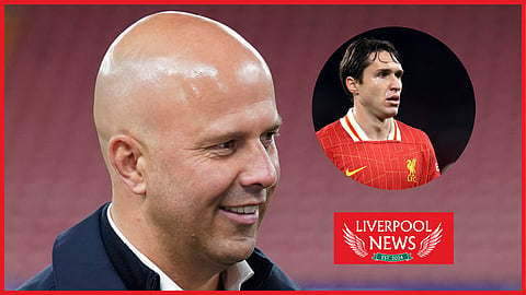 Liverpool manager Arne Slot and Federico Chiesa [Credit: Imago].