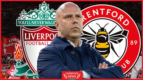 Liverpool manager Arne Slot has named his starting XI v Brentford (Credit: Imago)