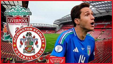 Federico Chiesa scored his first Liverpool goal against Accrington (Credit: Imago)