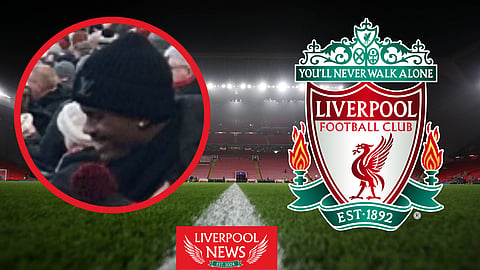 Reported Liverpool target Jorrel Hato was spotted at Anfield (Credit:Imago/@YagzLFC on X)