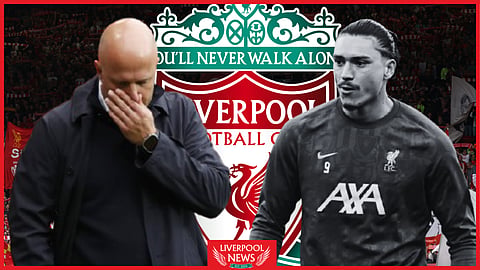 Liverpool boss Arne Slot is losing patience with Darwin Nunez (Credit: Imago)
