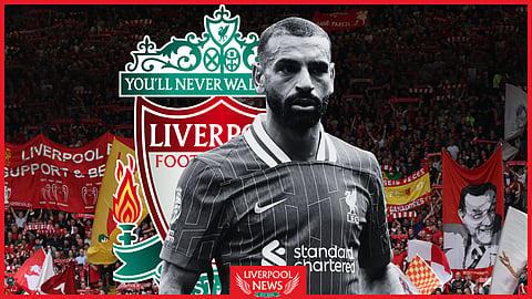 Liverpool star Mohamed Salah is out of contract in the summer (Credit: Imago)