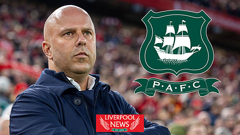 Arne Slot will likely rotate his squad v Plymouth. (Credit: Imago0