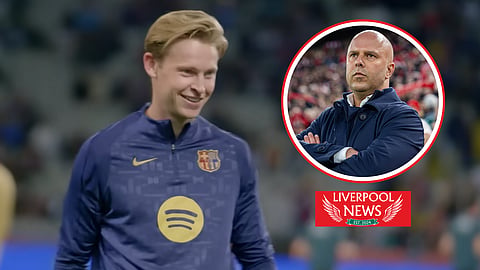 Liverpool want to sign Frenkie de Jong. (Credit - FC Barcelona on YouTube/Imago)