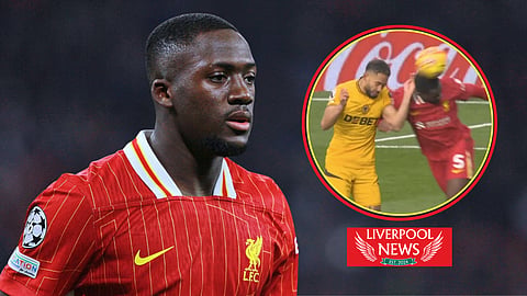 Ibrahima Konate was involved in Liverpool controversy v Wolves [credit: Match of the Day 2]