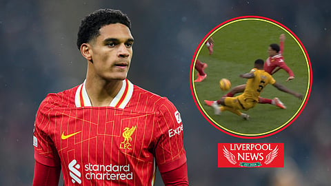 Jarell Quansah caught the eye for Liverpool v Wolves [credit: Match of the Day 2]