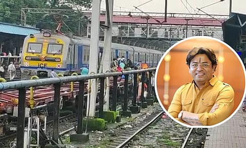 फलाट नसलेल्या मार्गावर दिवा-रोहा रेल्वे थांबवली; दोषींवर कठोर कारवाईची मागणी