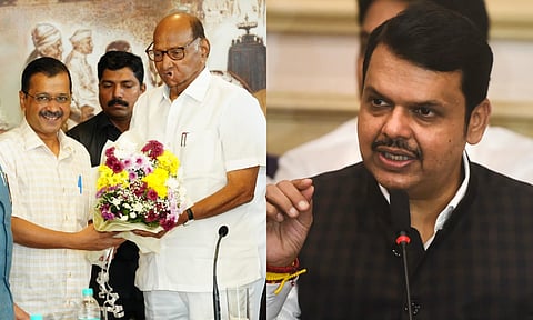 अरविंद केजरीवाल-शरद पवार भेटीवर फडणवीसांची पहिली प्रतिक्रिया; म्हणाले...