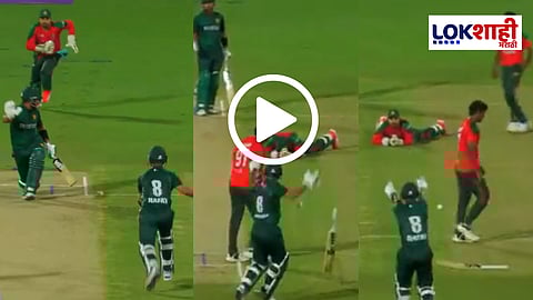 Cricket News : त्याने स्पष्ट नकार दिला तरी धावला अन्..., फलंदाजाने पिचवरच बॅट फेकून साथीदारावर काढला राग; Video Viral 
