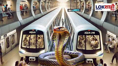 Dharavi Metro News : धारावी मेट्रो स्थानकात आढळलं कोब्रा! प्रवाशांमध्ये गोंधळ अन् भीतीचे वातावरण
