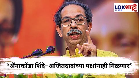 Uddhav Thackeray : उद्धव ठाकरेंचा महायुतीवर थेट प्रहार; “ॲनाकोंडा शिंदे–अजितदादांच्या पक्षांनाही गिळणार”