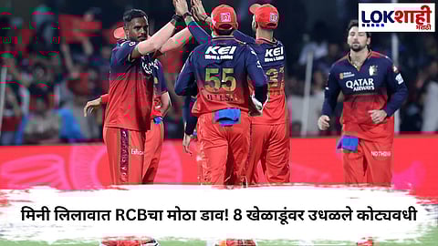 RCB BUY 8 PLAYERS IN MINI AUCTION, FULL LIST AND AMOUNT SPENT