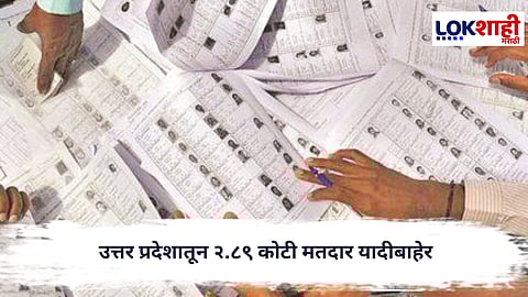 UttarPradesh : उत्तर प्रदेशात मोठी मतदार छाटणी; २.८९ कोटी नावे वगळली