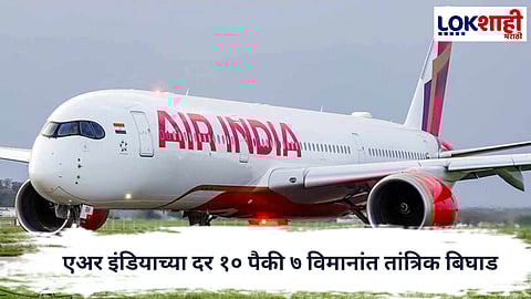 Air India : प्रवासी सुरक्षेवर प्रश्नचिन्ह? एअर इंडियाच्या दर १० पैकी ७ विमानांत तांत्रिक बिघाड, संसदेत धक्कादायक माहिती  
