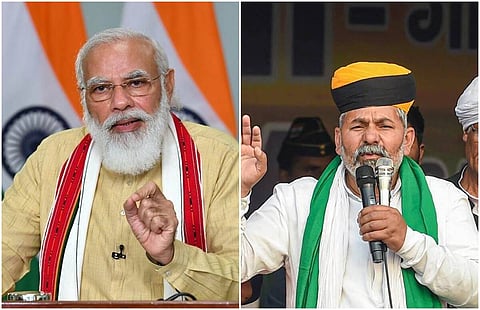 Kisan Andolan | संसदेत कायदे रद्द होत नाहीत तोपर्यंत घरी जाणार नाही-  राकेश टिकैत