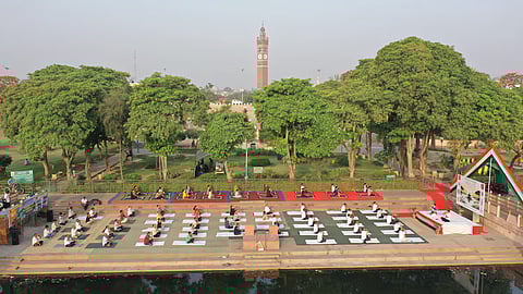  ‘River Yoga’ Campaign In Lucknow Along Gomti