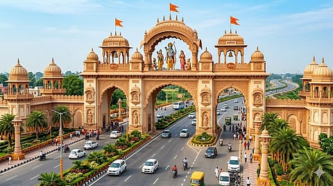 New Grand Entrance Gate Opens on Lucknow-Ayodhya Route.jpg