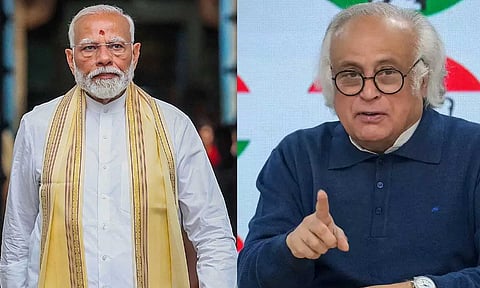 பிரதமர் மோடி மற்றும் காங்கிரஸ் தலைவர் ஜெய்ராம் ரமேஷ்