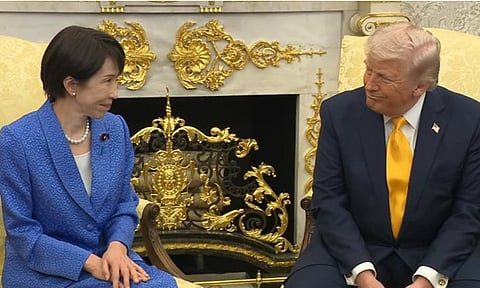 பிரதமர் சனே தகாய்ச்சி, அதிபர் டிரம்ப்