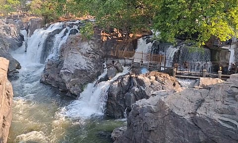 காவிரி கரையோர பகுதிகளில் கோடை மழை: ஒகேனக்கல்லுக்கு நீர்வரத்து அதிகரிப்பு
