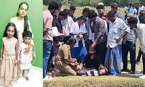 படப்பை அருகே 2  குழந்தைகளுடன் கிணற்றில் குதித்து தாய் தற்கொலை- கடன் தொல்லையால் விபரீத முடிவு