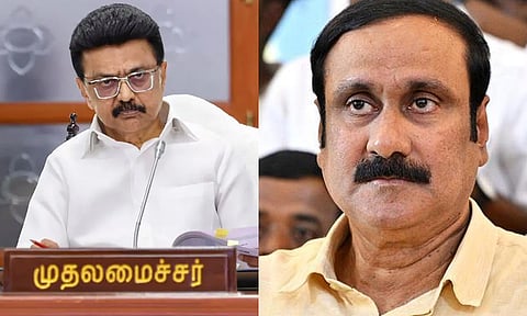 புதிய தேர்தல் அறிக்கை எதற்கு..? அதான் நிறைவேற்றாத 439 வாக்குறுதிகள் இருக்கே..!-  தி.மு.க.-வை சாடிய அன்புமணி