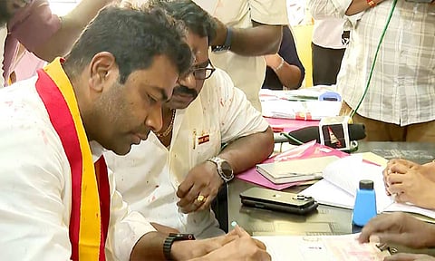 TVK | சட்டசபை தேர்தல் - வில்லிவாக்கத்தில் வேட்புமனு தாக்கல் செய்தார் ஆதவ் அர்ஜுனா