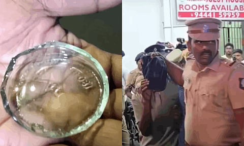 TVK | த.வெ.க. பொதுக்கூட்டத்தில் மதுபாட்டில் வீசப்பட்டதால் பரபரப்பு - காவல் துறை சொன்னது என்ன?