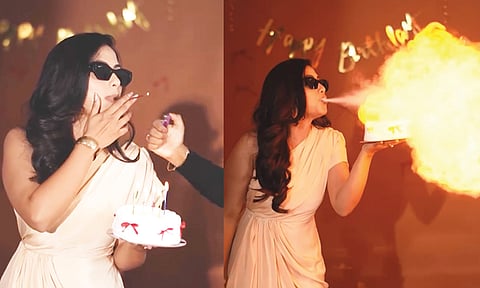 எதிர்நீச்சல் நடிகையின் ‘பயர்’ பிறந்தநாள்