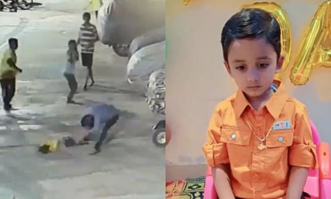 VIDEO: தந்தையுடன் தகராறு.. 4 வயது சிறுவனை துணி துவைப்பதுபோல் தரையில் தூக்கிப் போட்டு அடித்த ஆசாமி