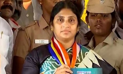 திரு.வி.க நகர் தொகுதியில் போட்டி- பொற்கொடி ஆம்ஸ்ட்ராங் வேட்பு மனு தாக்கல் 