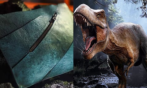 டைனோசர் தோலில் தயாரிக்கப்பட்ட Hand bag.. உலகில் முதல் முறை! | T-rex 