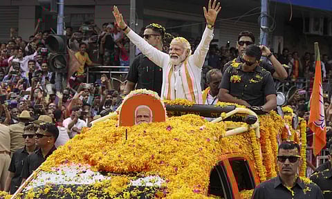 புதுச்சேரி நகர பகுதியில் உச்சக்கட்ட பாதுகாப்பு: பிரதமர் மோடி இன்று மாலை ரோடு ஷோ