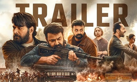 பக்கா ஆக்ஷன் த்ரில்லர்.. மம்மூட்டி - மோகன்லாலின் பேட்ரியாட் டிரெய்லர்!