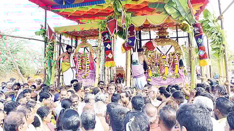 திருப்பரங்குன்றத்தில் பங்குனி பெருவிழா: சுப்பிரமணிய சுவாமி-தெய்வானை திருக்கல்யாணம் கோலாகலம்