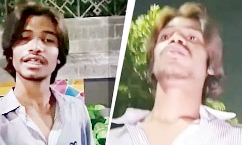 இன்ஸ்டாகிராம் வீடியோவில் கரண் பேசிய காட்சி.