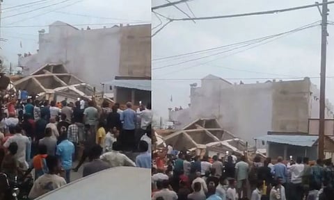 இடிந்து விழுந்து தரைமட்டமான 4 மாடி விடுதி - 3 பேர் பலி | Madhya pradesh 