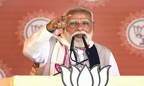 காங்கிரஸ் பாகிஸ்தானின் ராகத்தை பாடுகிறது - அசாமில் மோடி ஆவேசம் 