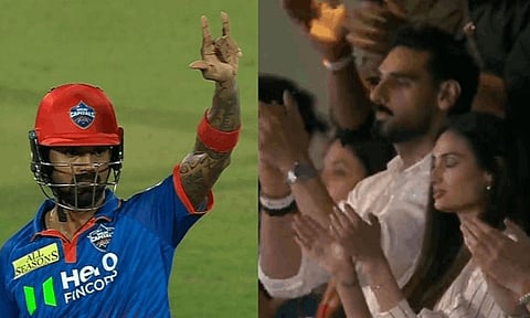 கே.எல். ராகுல் அரைசதமும், மனைவி அதியா கொடுத்த ரியாக்ஷனும்... வைரலாகும் புகைப்படம்!